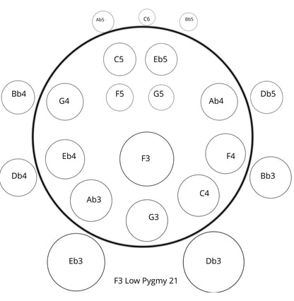 Generation 7 - Mutant Handpan - F3 Low Pygmy Bronze 440 hz NovaPans Handpans